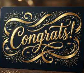 Congrats!